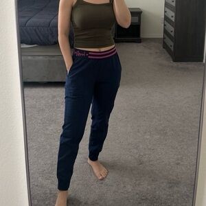 Heartsoul navy blue jogger scrub pants size xs petite